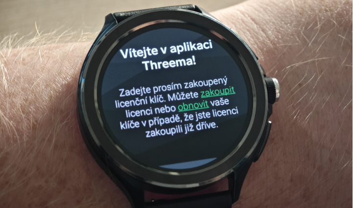 Aplikace Threema funguje i v hodinkách s WearOS